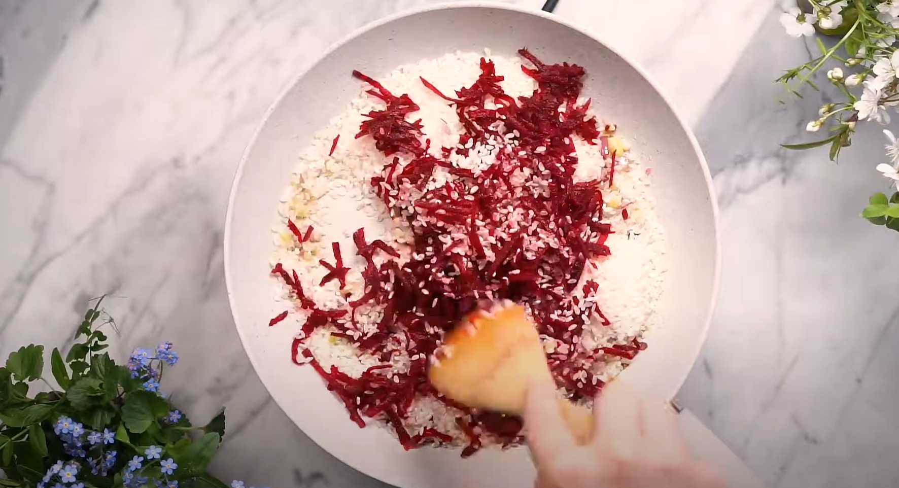 Risotto de betterave et de brie - Étape 6