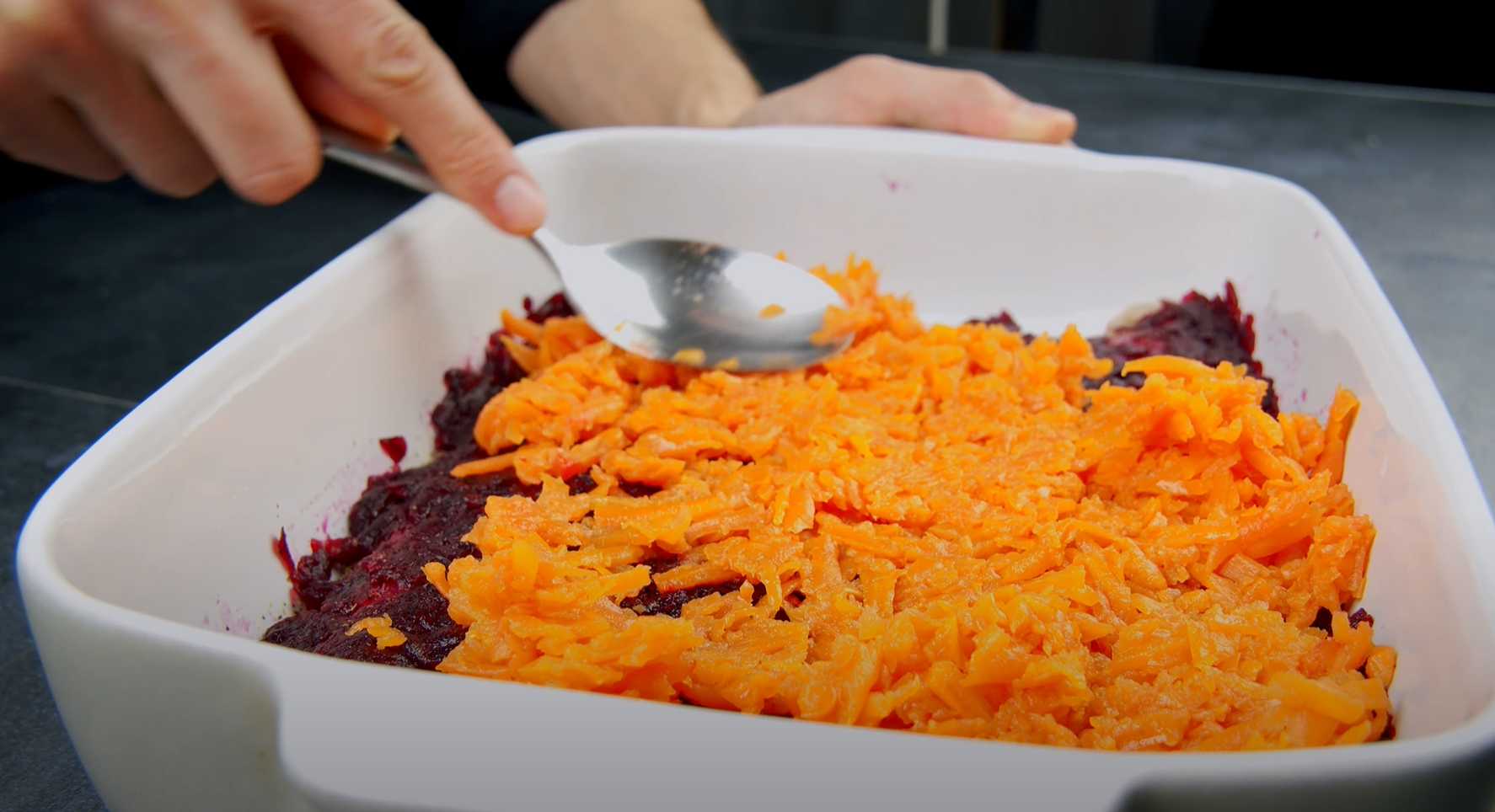 Poisson sous un manteau de fourrure au four - Étape 9