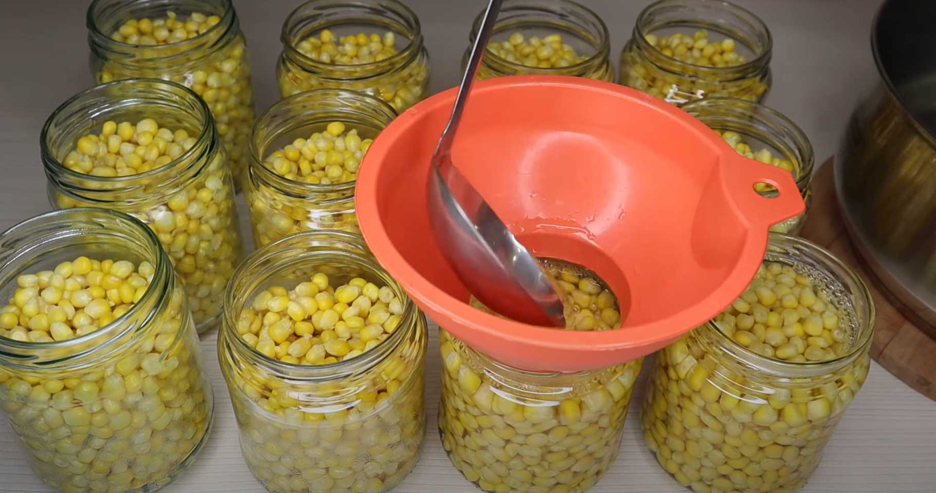 Mise en conserve du maïs - Étape 8