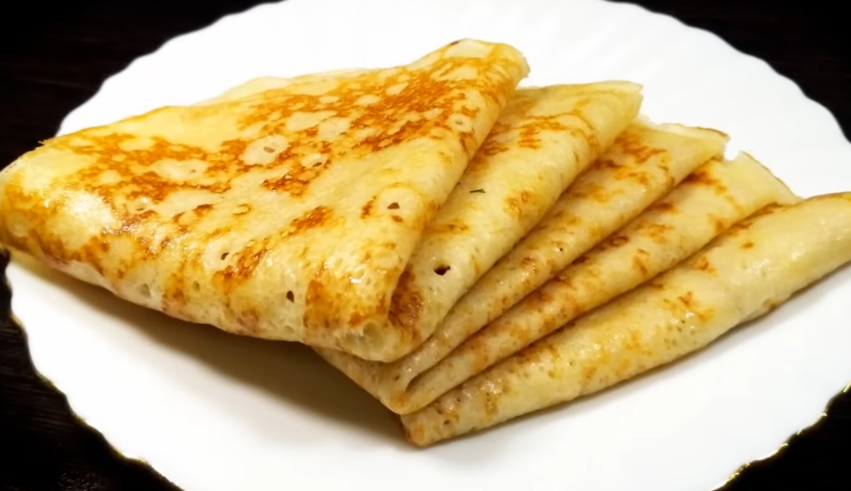 Image du plat : Crêpes au kéfir et à l’eau bouillante