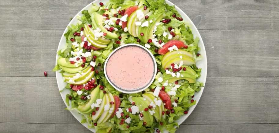 Recette : Salade de la couronne du Nouvel An