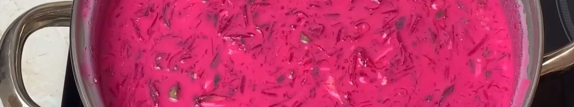 Okroshka aux betteraves et au kéfir