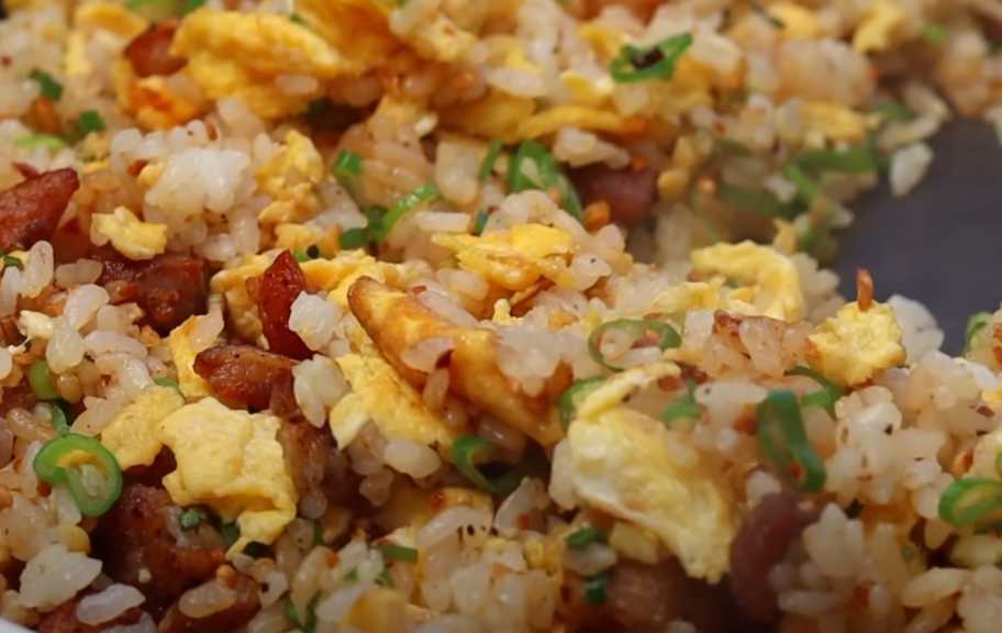 Recette : Riz frit au porc