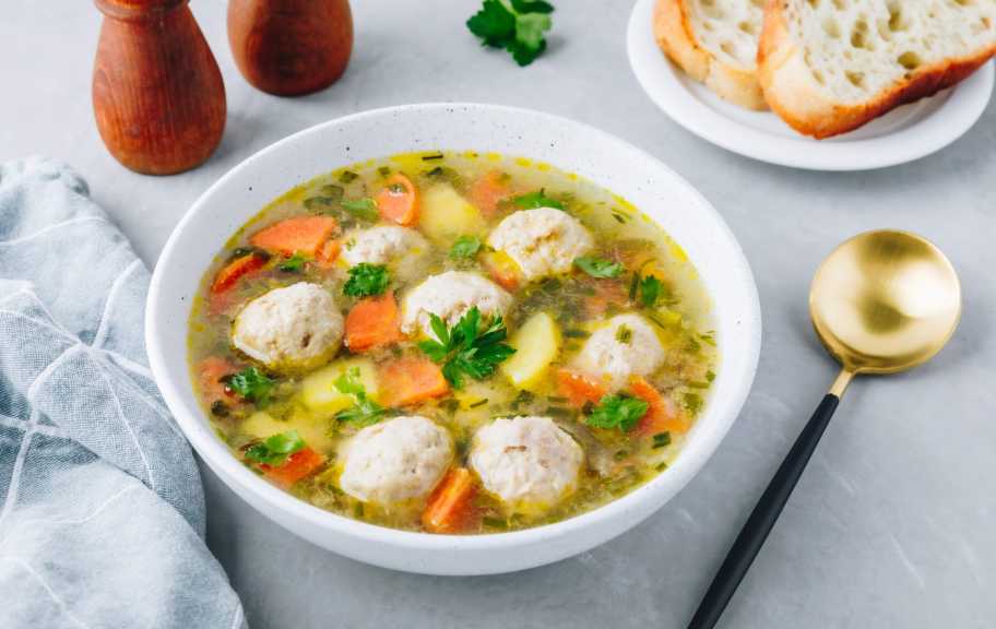 Recette : Soupe aux boulettes de viande