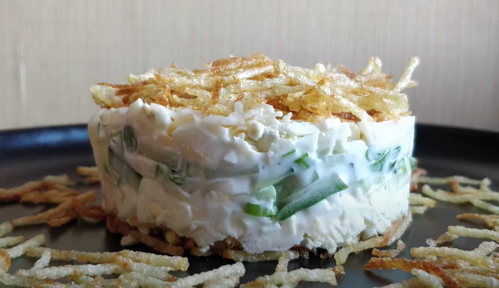 Image du plat : Salade composée avec tarte aux pommes de terre