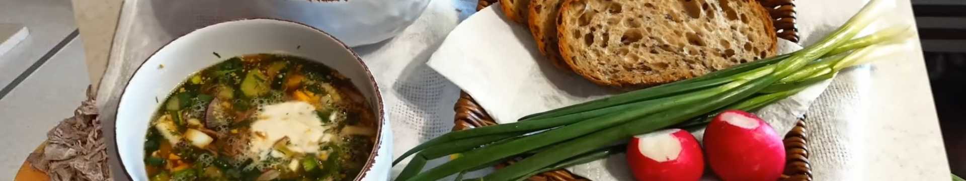 Okroshka au bœuf et au kvas