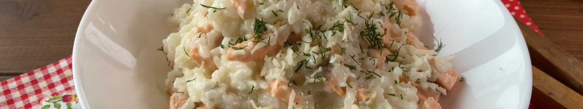 risotto au saumon