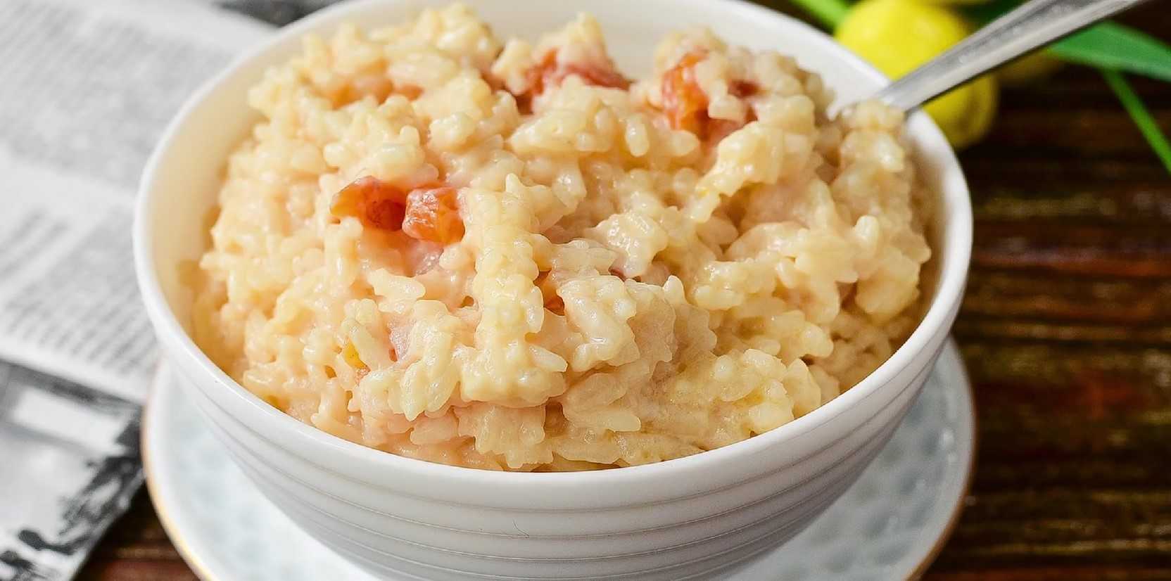 Image du plat : Bouillie de riz au lait cuit et aux abricots secs