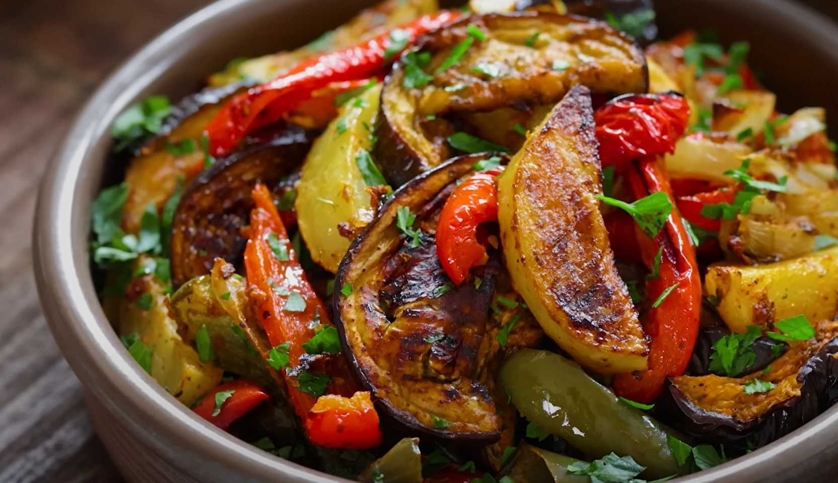 Image du plat : Légumes rôtis dans une sauce tomate épicée