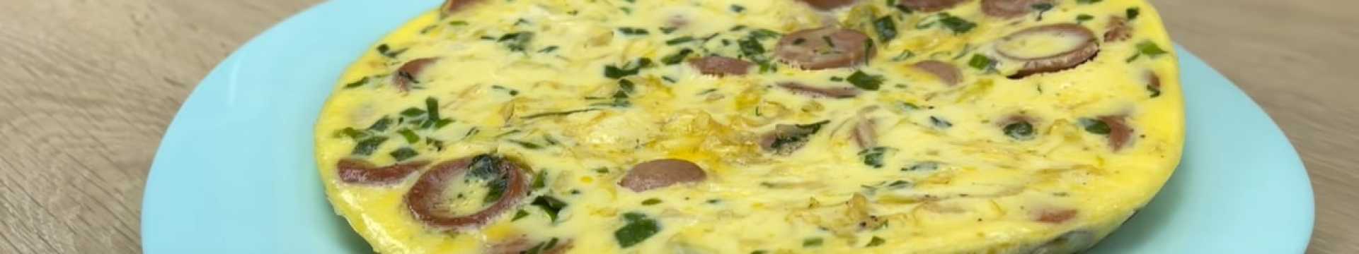 Omelette au chou et aux saucisses