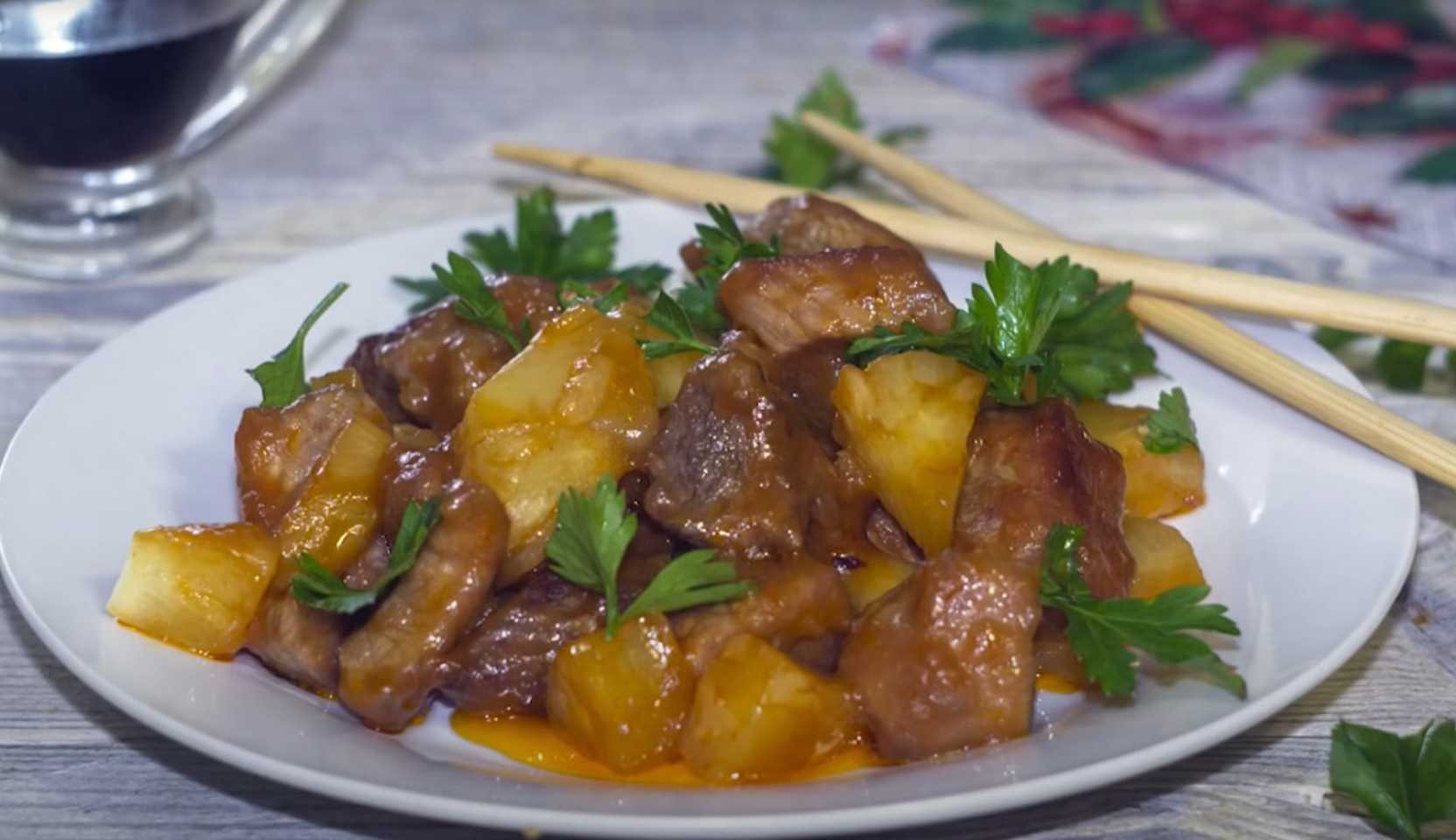 Image du plat : Porc sucré à l’ananas