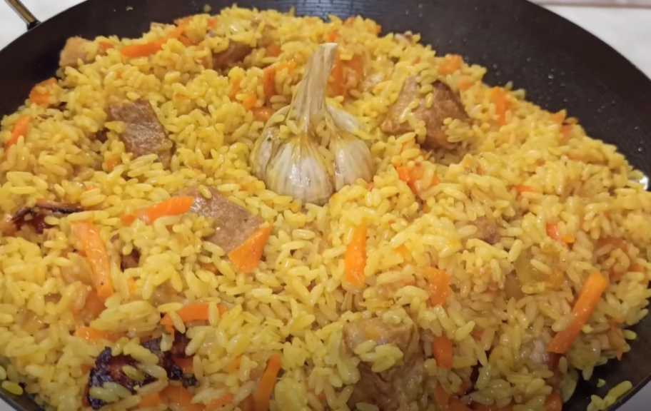 Recette : Pilaf de porc à la poêle