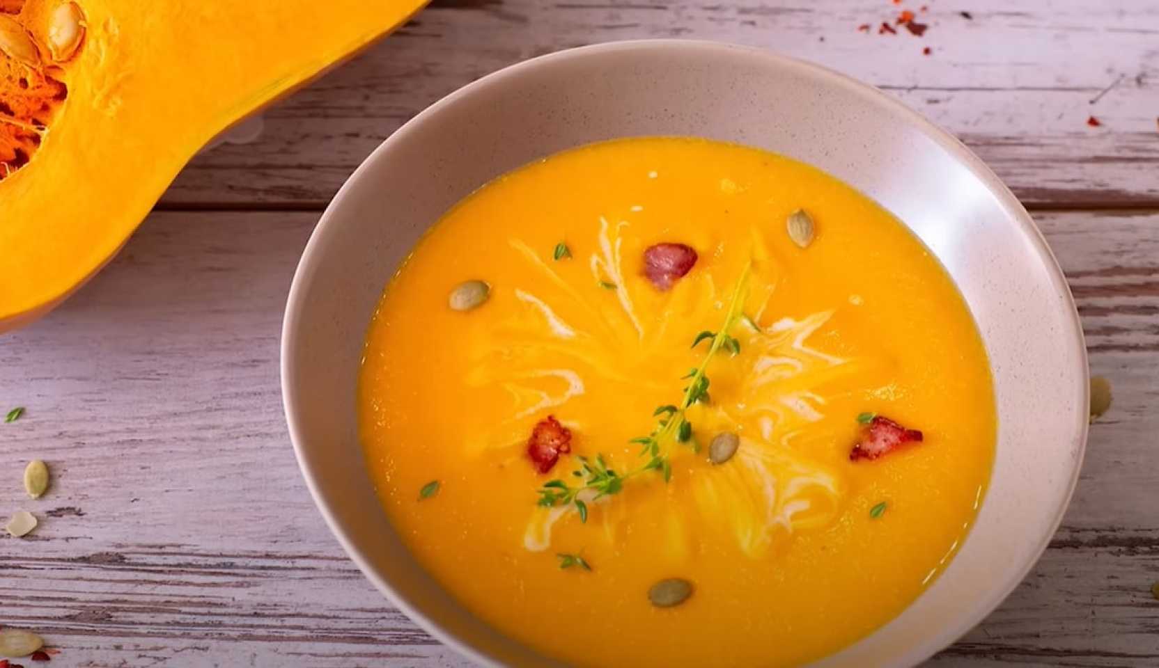 Image du plat : Soupe de potiron et de courgettes