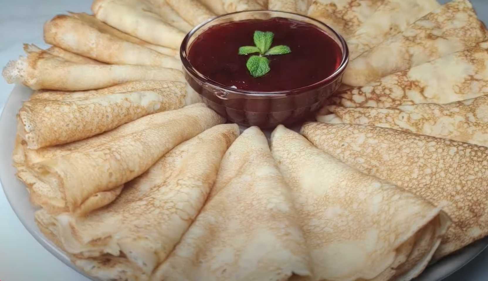 Image du plat : Crêpes à l'eau minérale