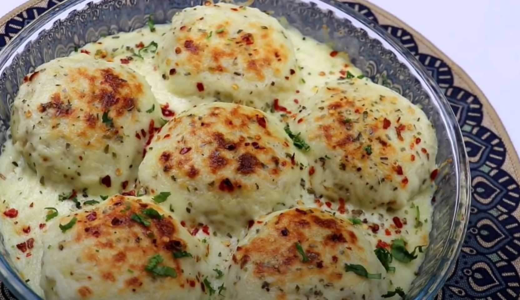 Image du plat : Boulettes de pommes de terre au bœuf en pâte