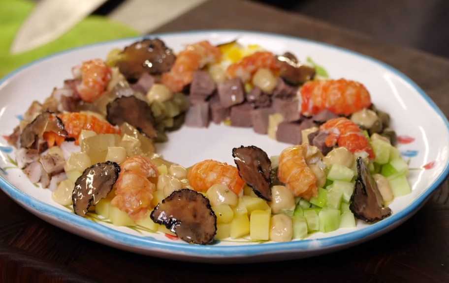 Recette : Recette originale de la salade Olivier