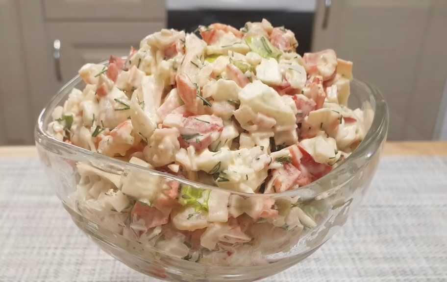 Recette : Salade de crabe aux fruits de mer