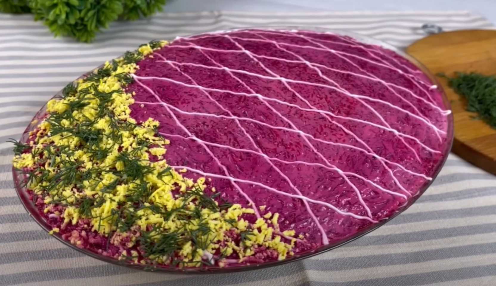 Image du plat : Hareng classique sous une peau de fourrure