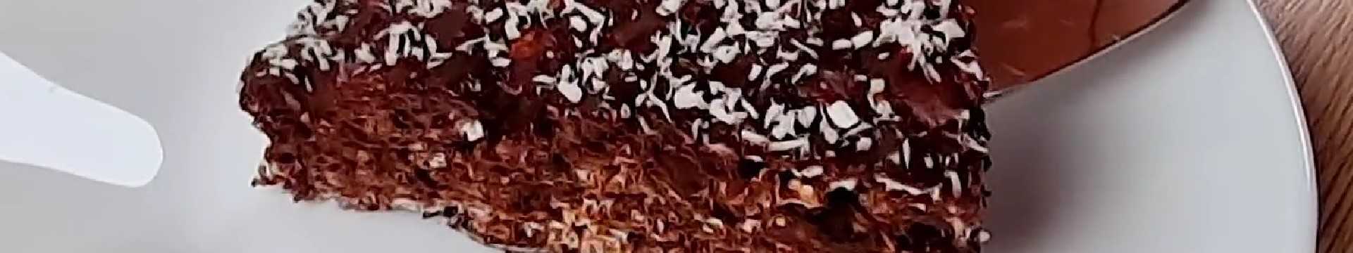 Dessert banane-chocolat avec des flocons d'avoine