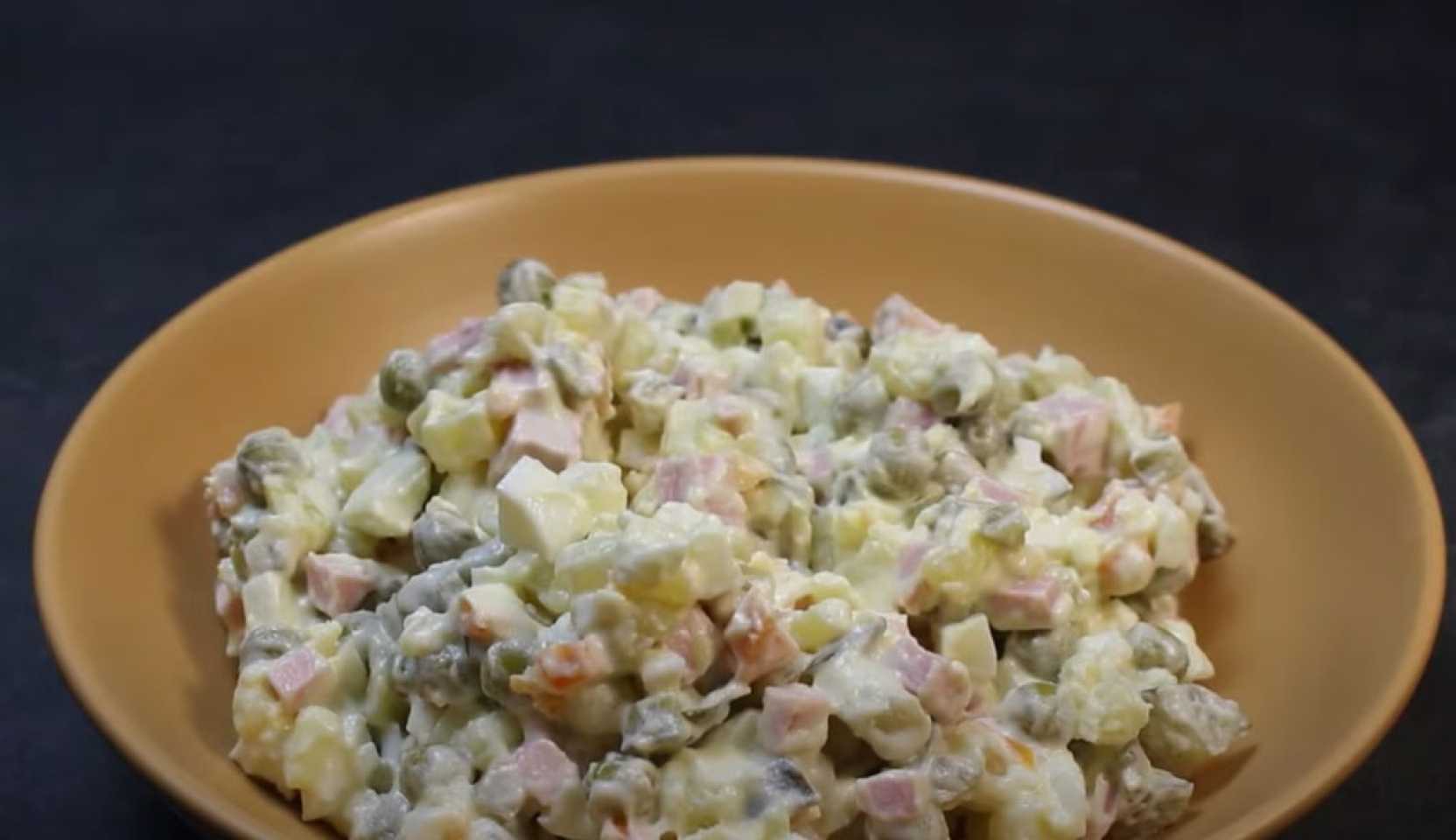 Image du plat : Salade Olivier classique avec saucisse