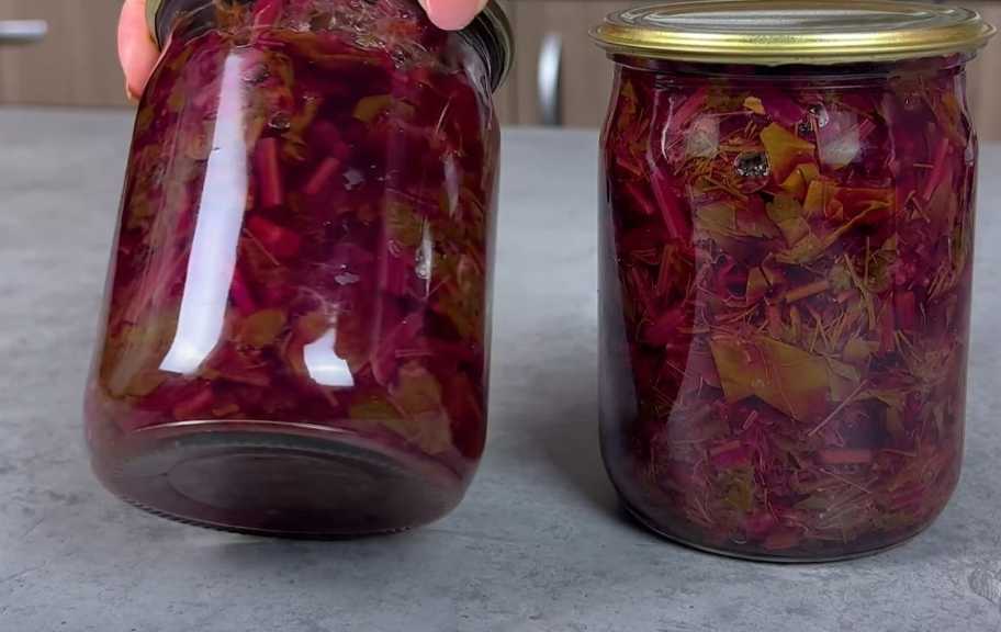 Recette : Feuilles de betterave marinées