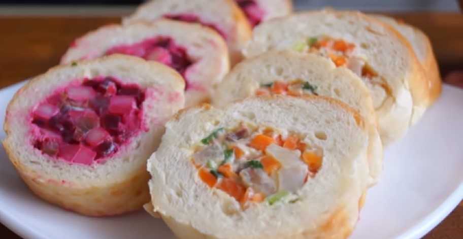 Recette : Amuse-bouche au hareng dans une baguette