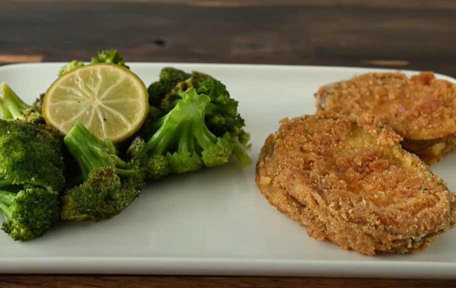 Recette : Aubergines frites au fromage et au brocoli