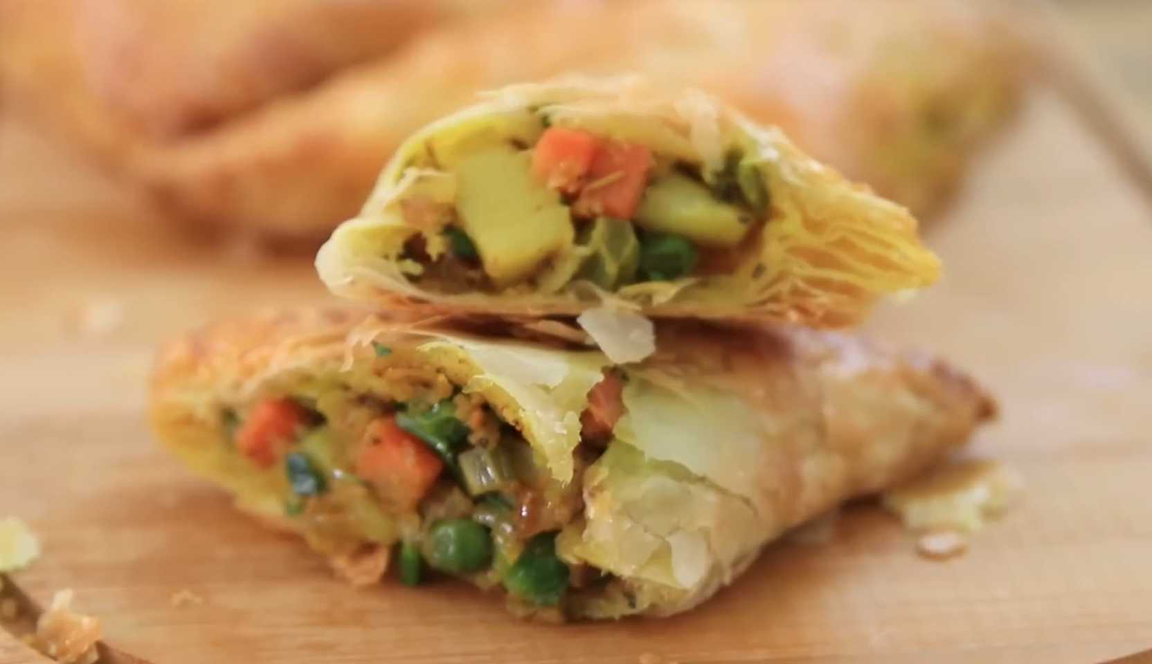 Image du plat : Beignets de curry aux légumes en couches