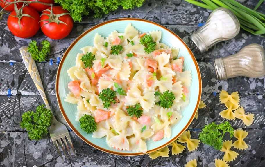 Recette : Pâtes au saumon dans une sauce crémeuse
