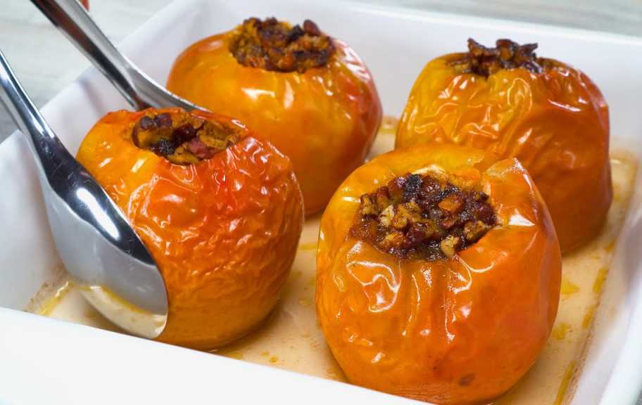 Recette : Pommes au four avec miel et noix