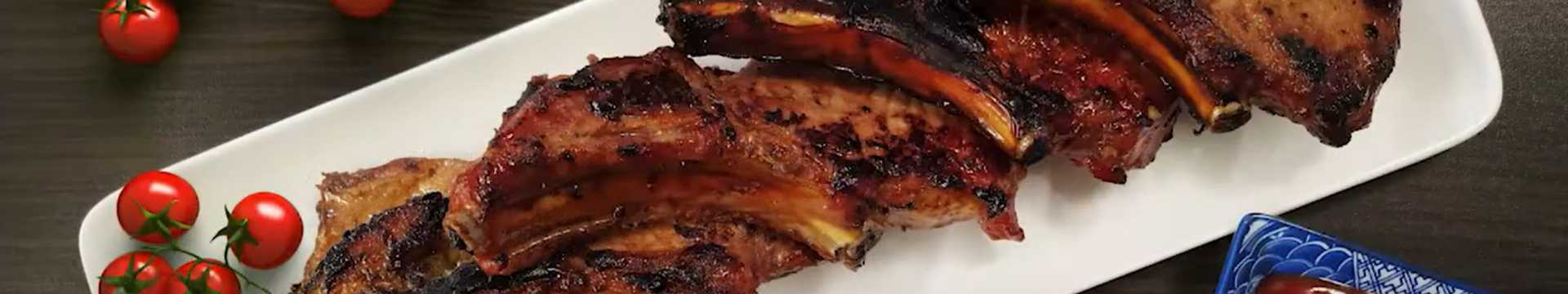 Longe de porc avec os