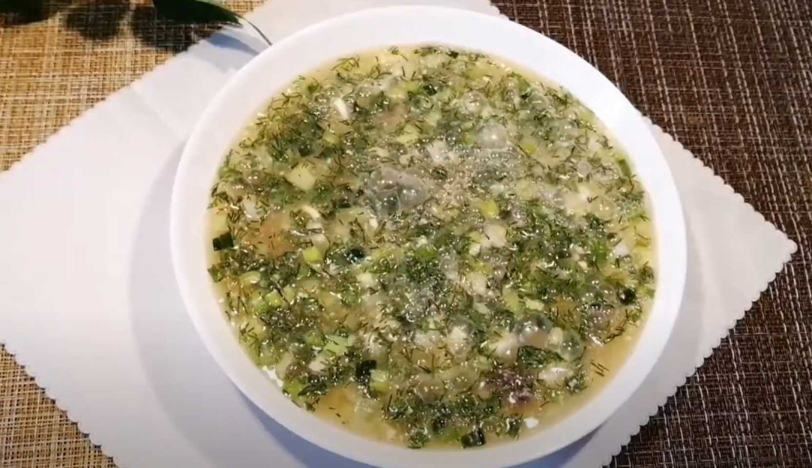 Image du plat : Okroshka avec kvas et viande