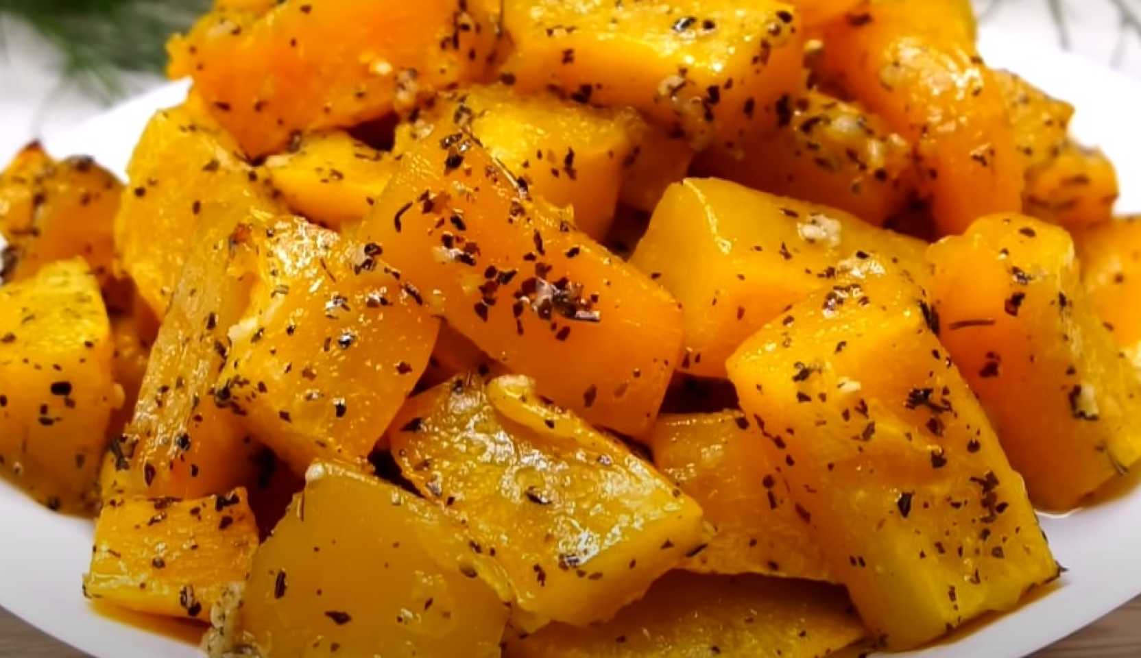 Image du plat : Morceaux de potiron cuits au four