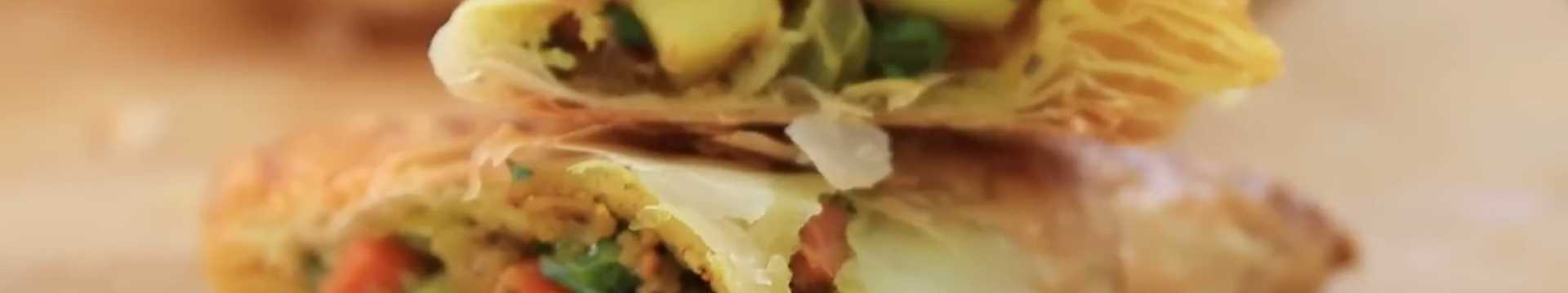 Feuilletés au curry et aux légumes