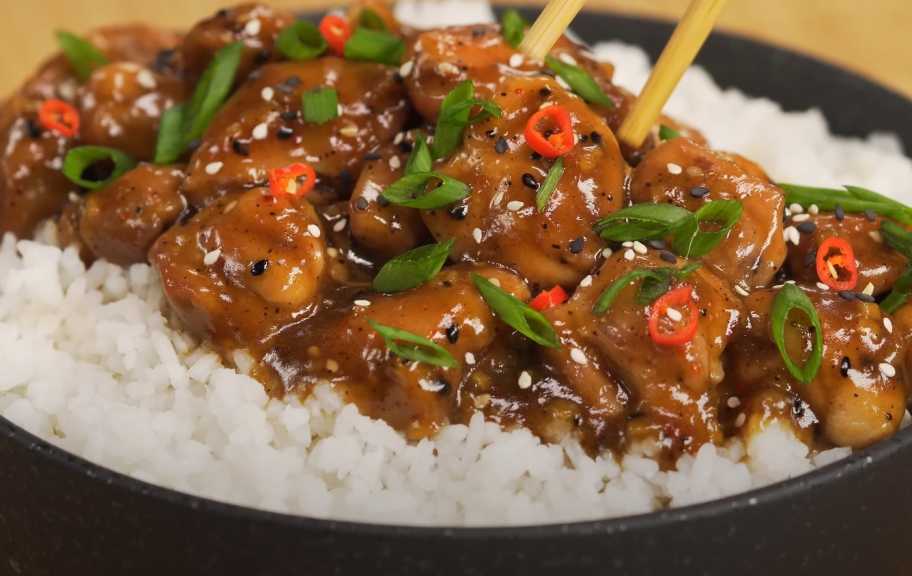 Recette : Poulet teriyaki avec riz