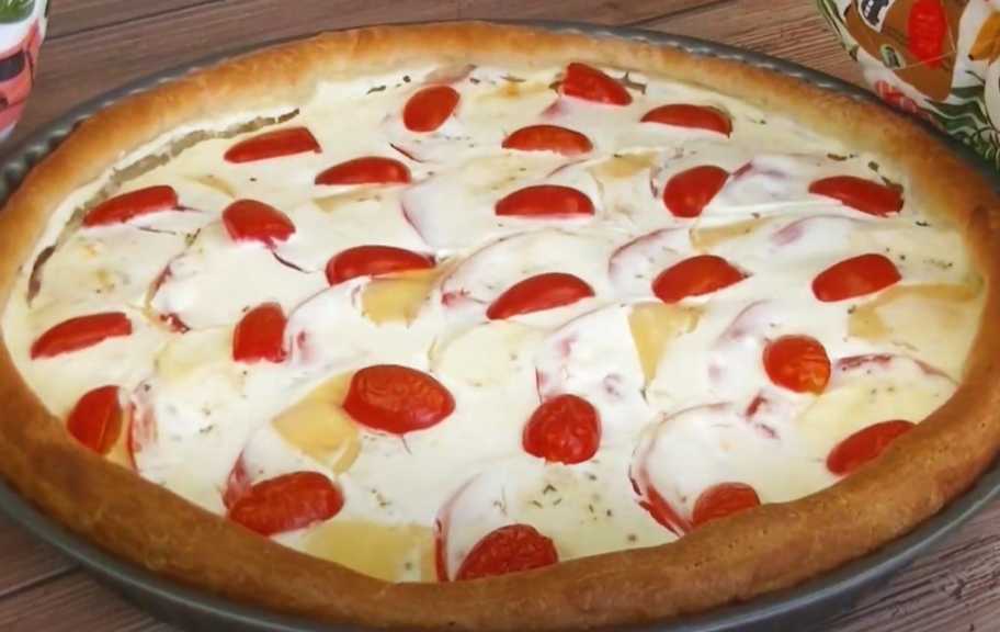 Recette : Tarte au fromage et aux tomates