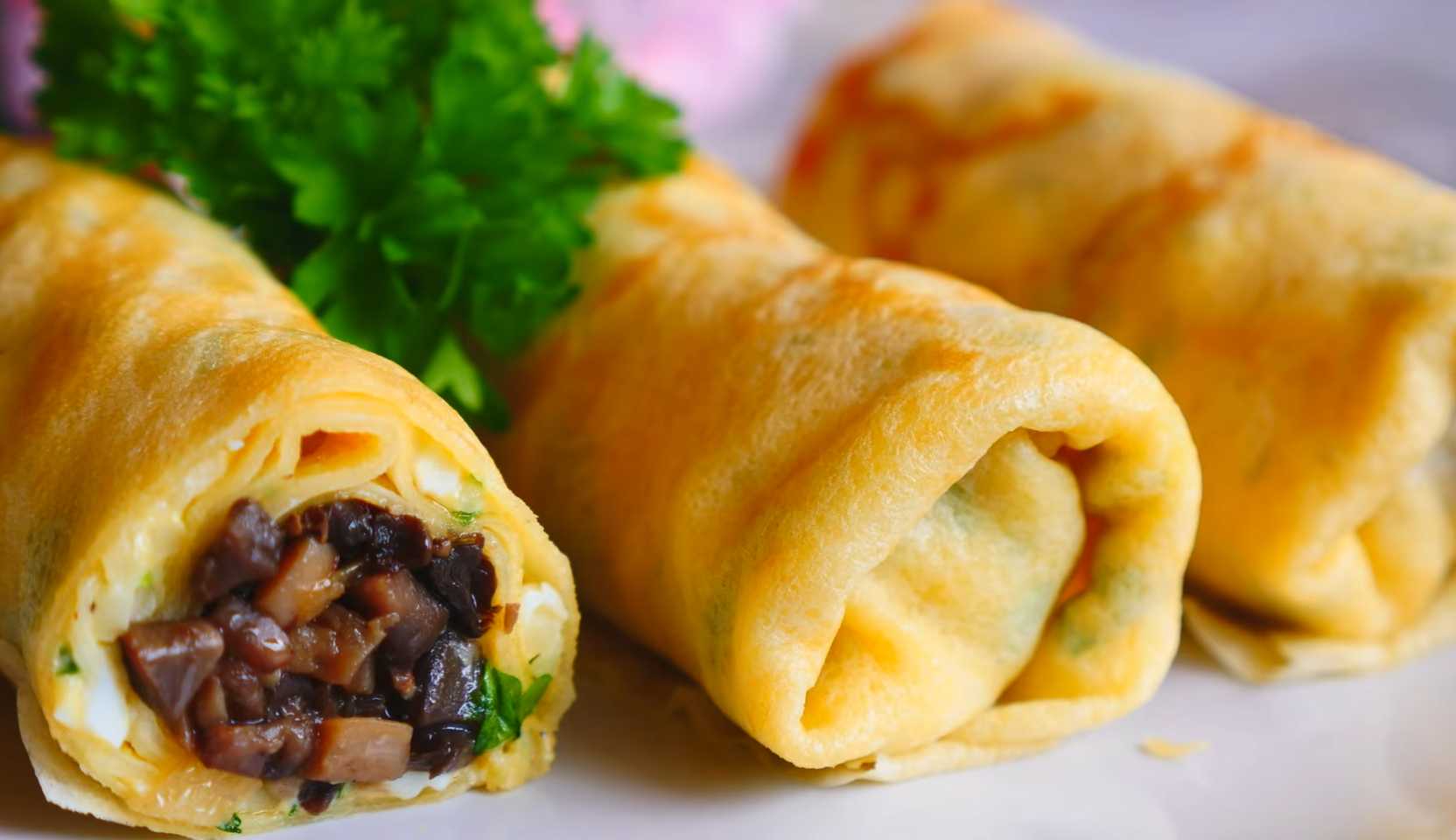 Image du plat : Crêpes aux champignons et au fromage