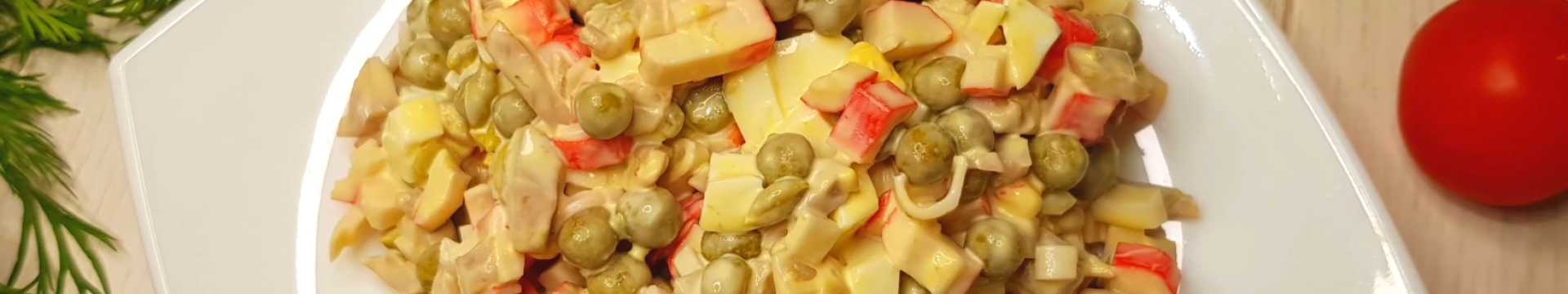 Salade de crabe aux petits pois