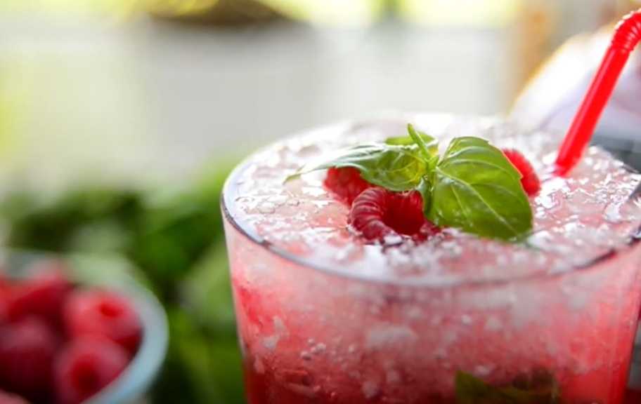 Recette : Mojito framboise-basilic