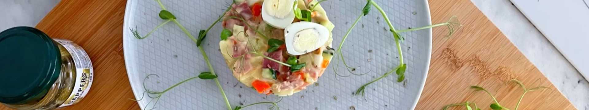 Salade Olivier aux cailles