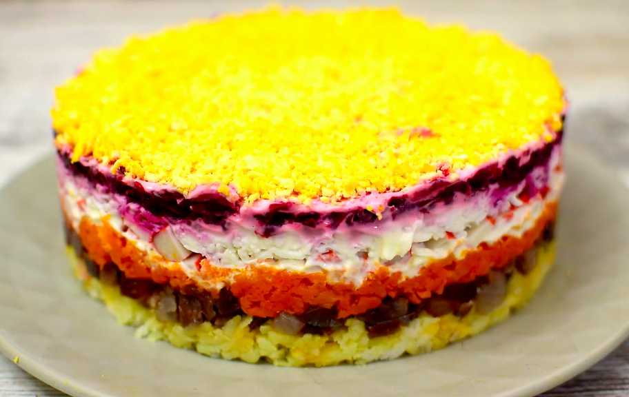 Recette : Salade de crabe sous un manteau de fourrure