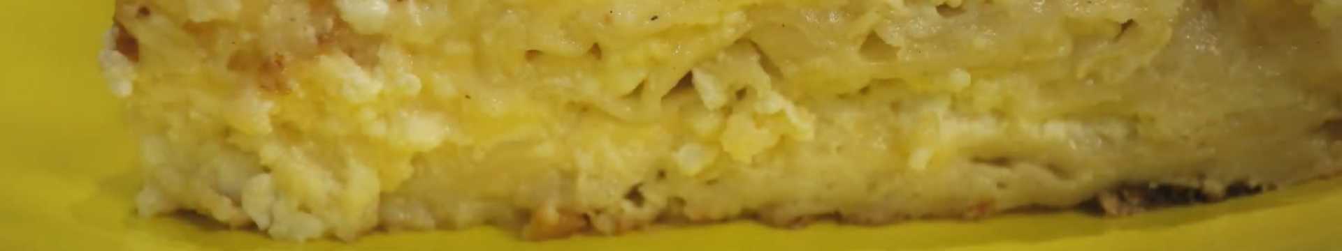 Achma à base de lavash, de fromage blanc et de fromage