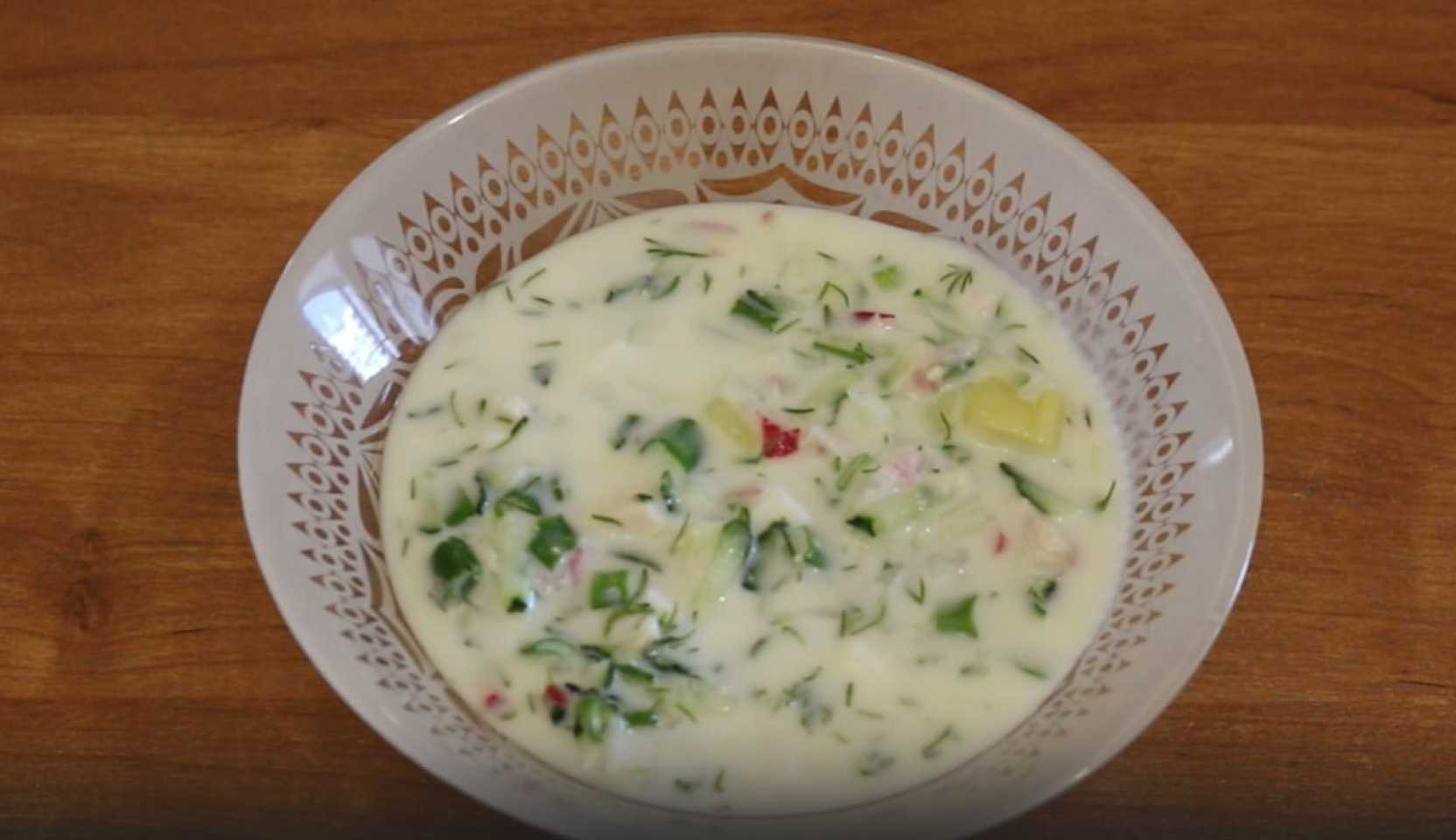 Image du plat : Okroshka au kéfir et au poulet