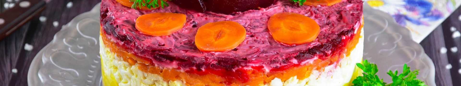 Hareng sous un manteau de fourrure avec du fromage fondu