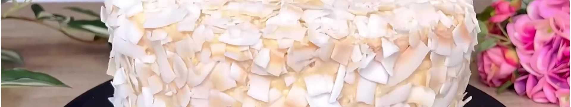 Gâteau éponge à la crème de coco