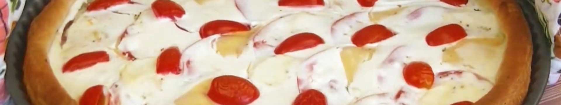 tarte au fromage et à la tomate