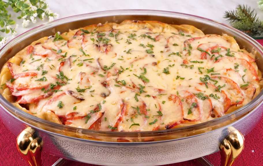 Recette : Filet de poulet au four avec champignons et croûte de fromage