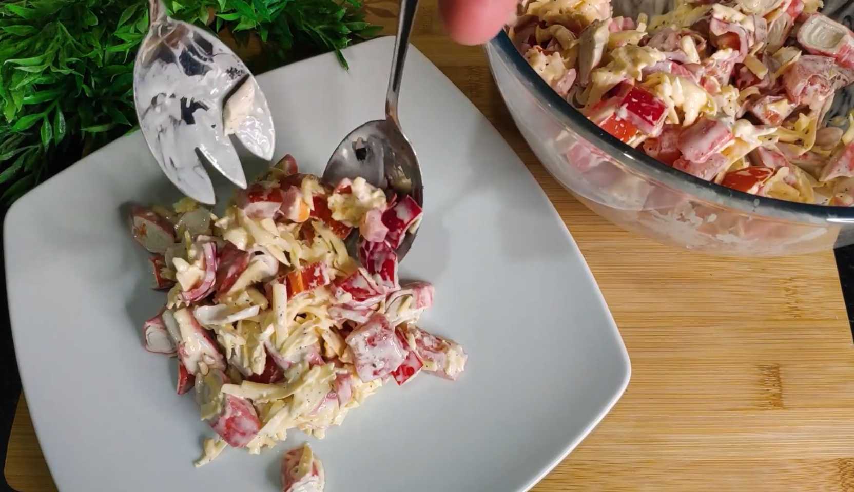 Image du plat : Salade de crabe aux poivrons