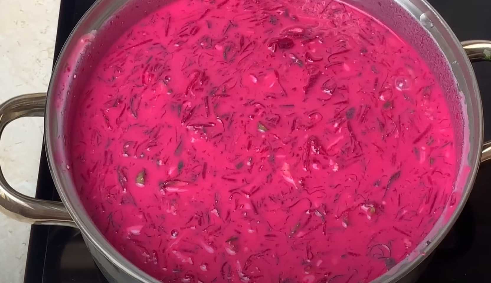 Image du plat : Okroshka aux betteraves et au kéfir