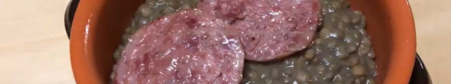 Cotecino aux lentilles